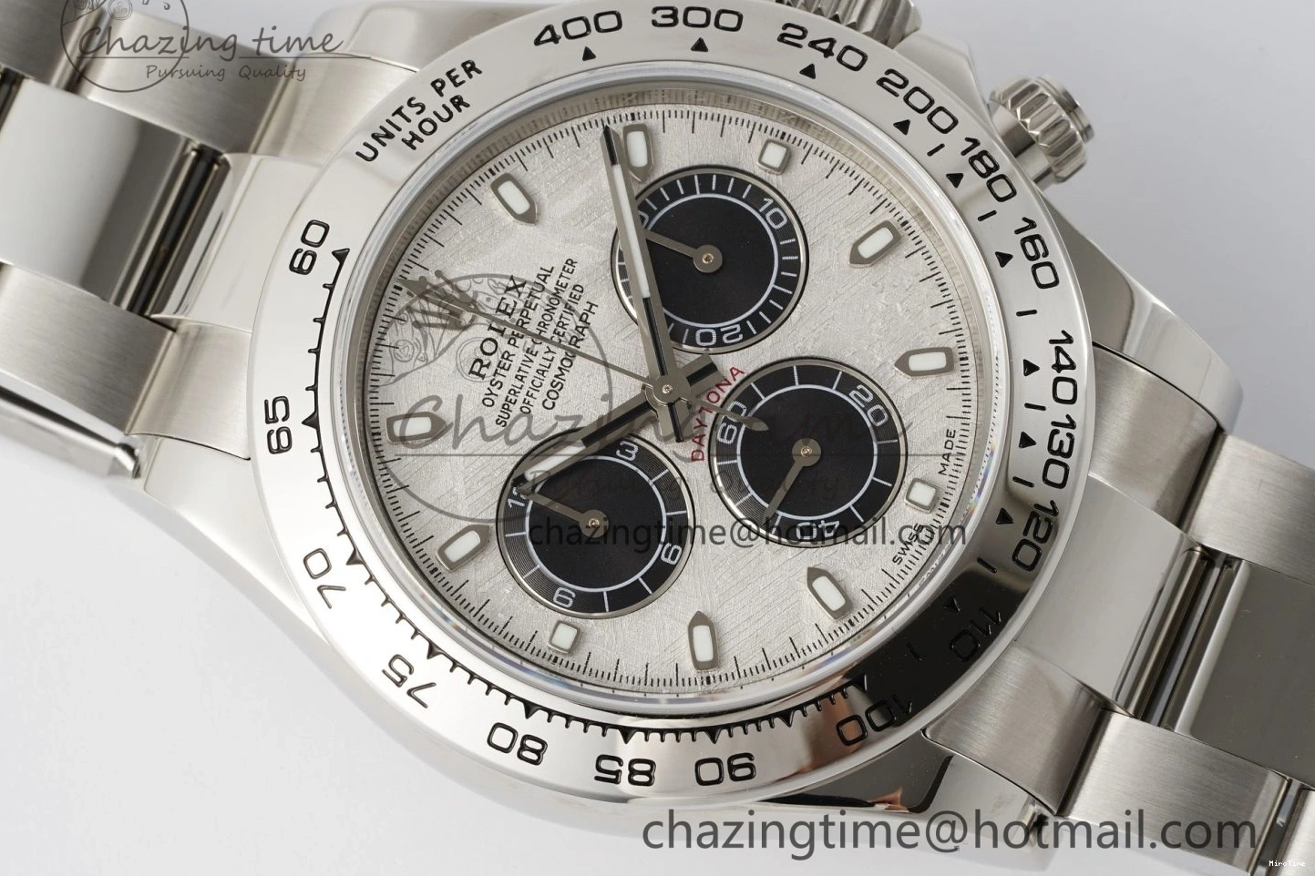 MiroTime 0212 Daytona 116509 Noob 1:1 Best Edition Meteorite Dial on SS Bracelet SA AllSeason 2014